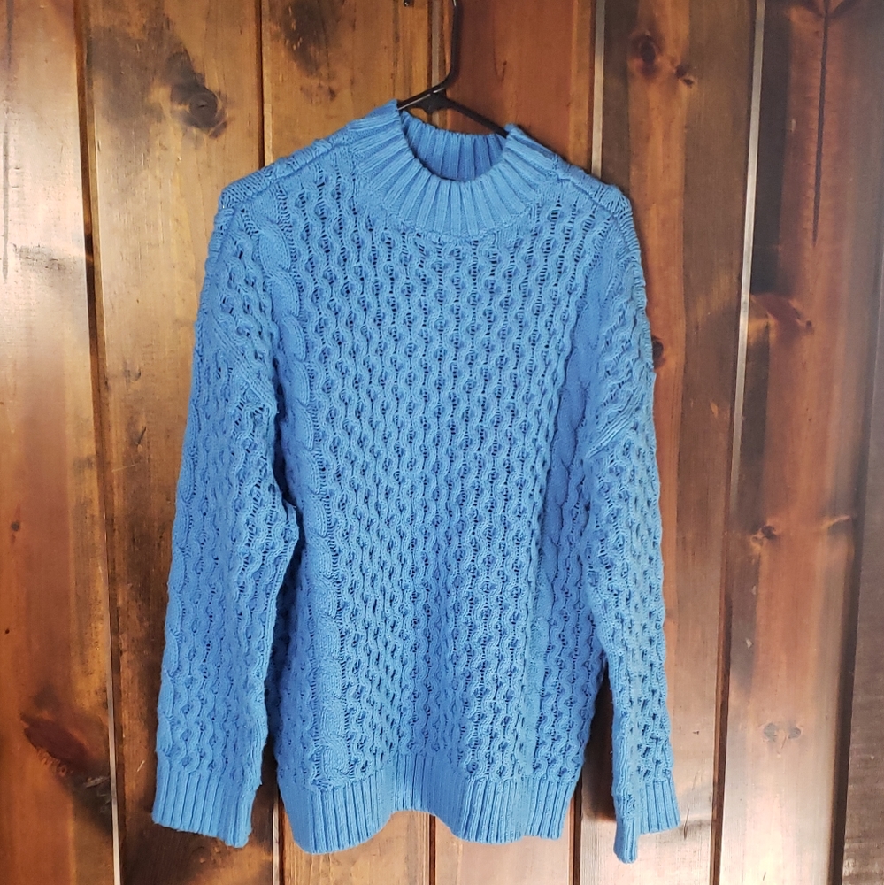NWOT XL Ann Taylor Sky Blue Sweater